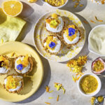 yoghurt cups, muffins, granola, pauluns, havregryn, mango, passion frukost
