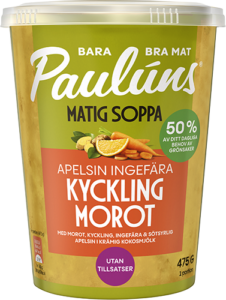 Paulúns matiga soppa - kyckling, morot, apelsin och ingefära