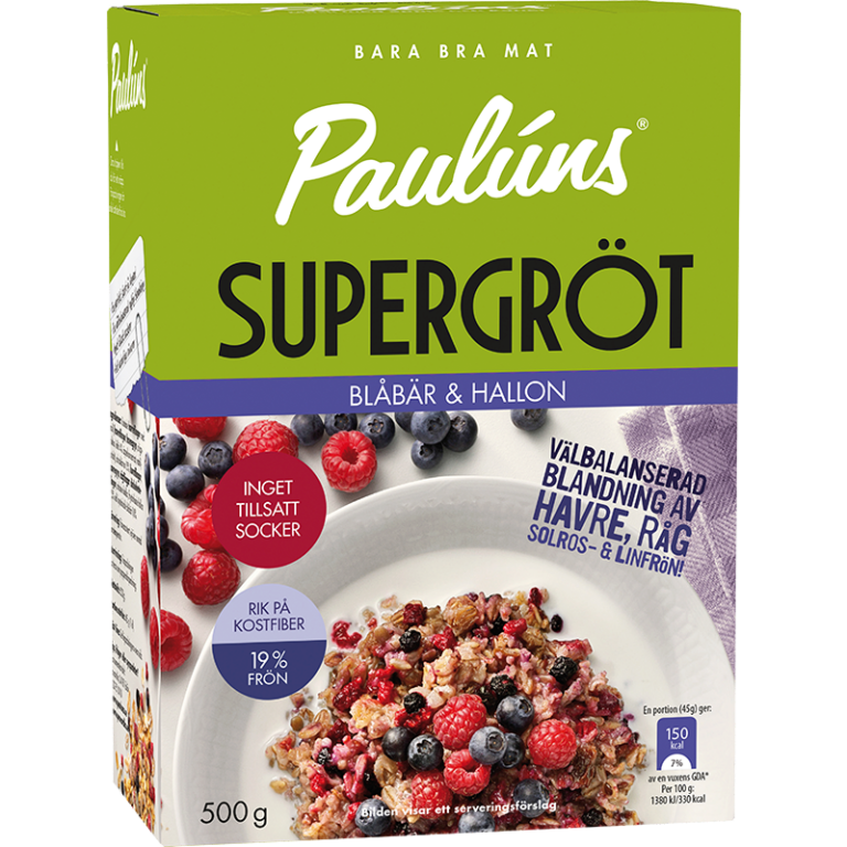 Paulúns Supergröt Blåbär & Hallon