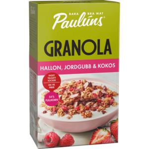 Granola Hallon Jordgubb & Kokos