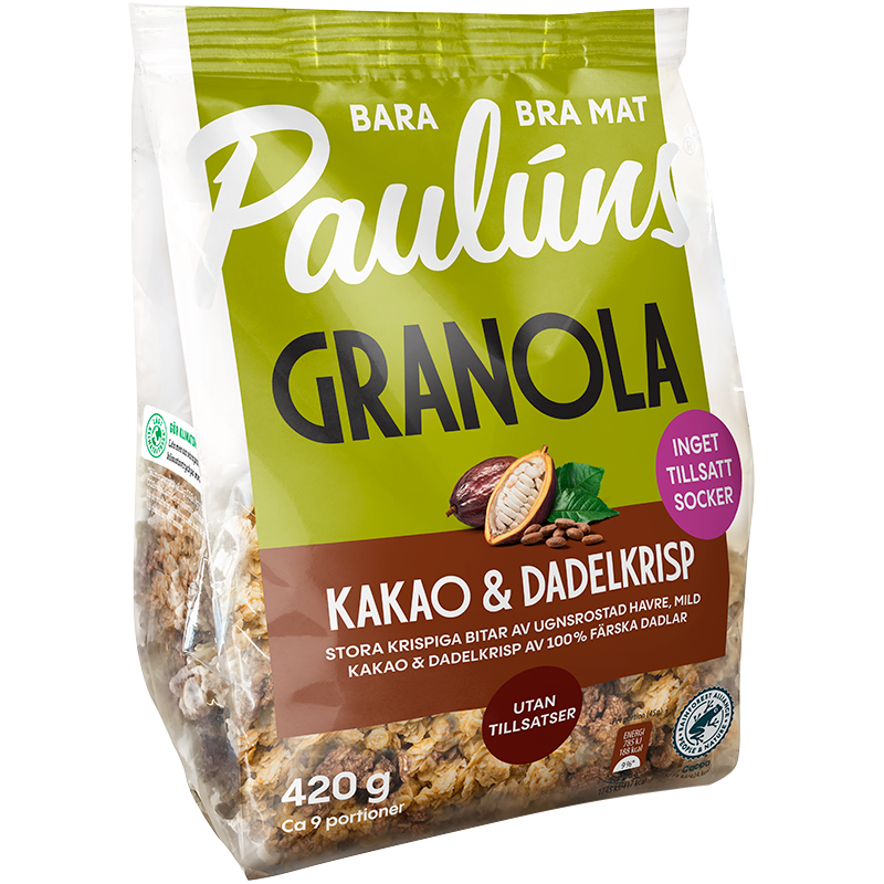 Paulúns Granola Kakao & Dadelkrisp