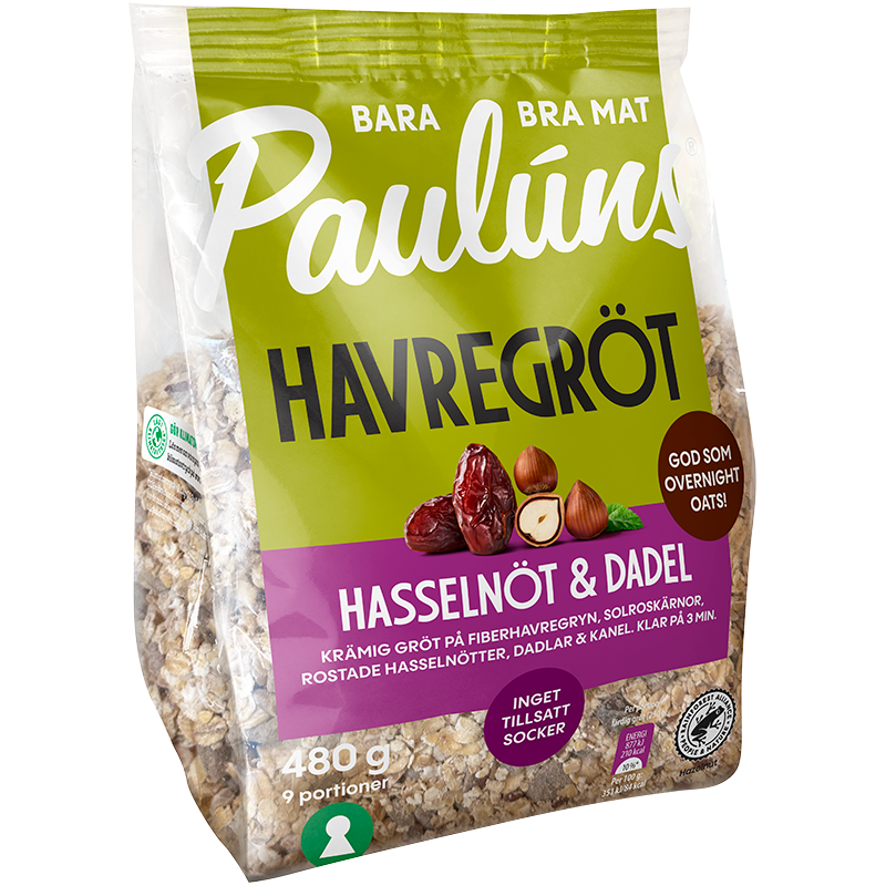 Paulúns Havregröt Hasselnöt & Dadel