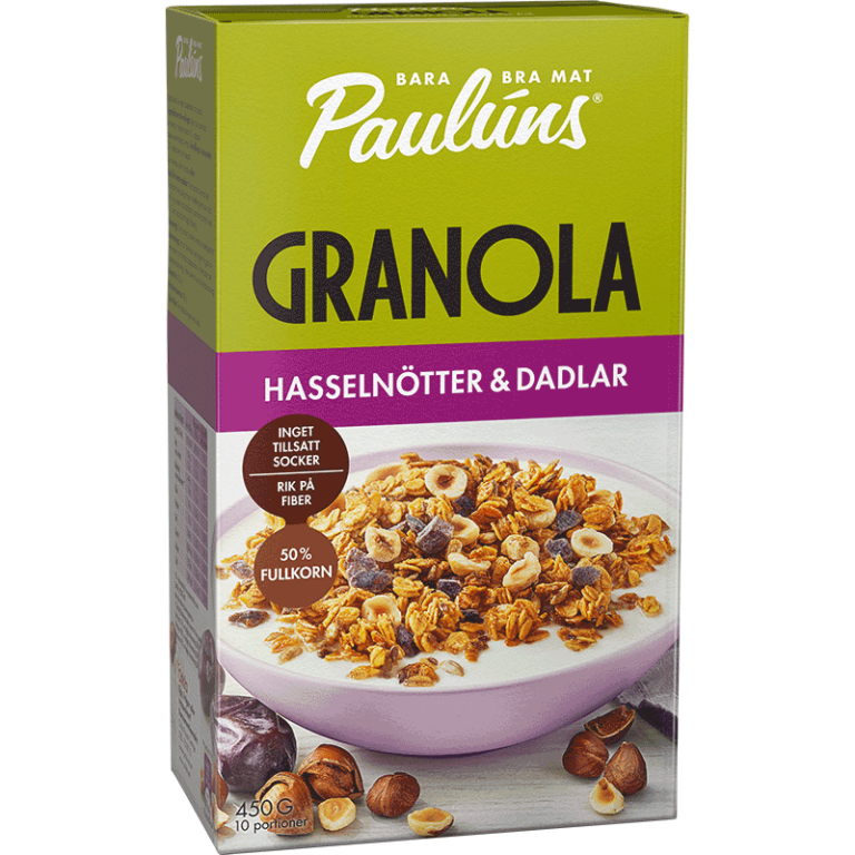 Paulúns Granola Hasselnötter & Dadlar