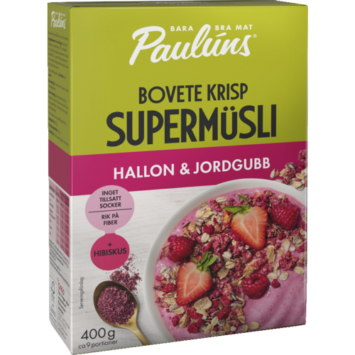 Hallon & Jordgubb Supermüsli