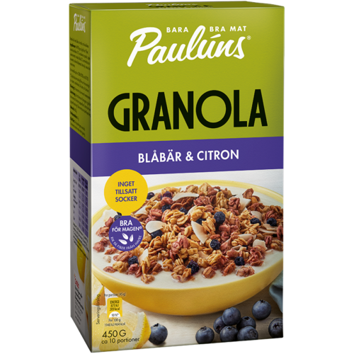 Granola Blåbär och Citron