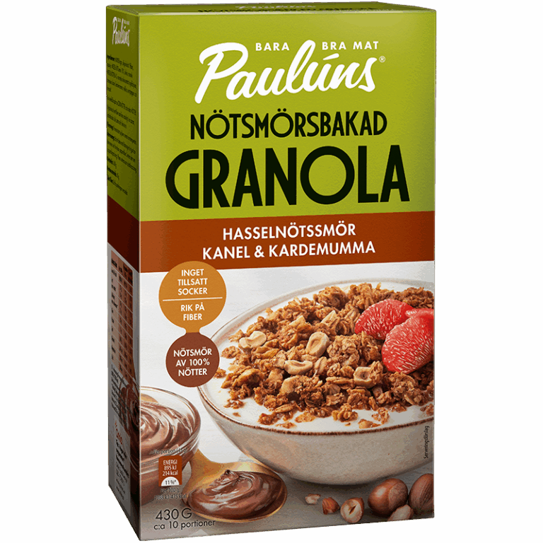 Nötsmörsbakad Granola Hasselnötssmör