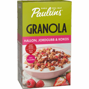 Granola Hallon Jordgubb & Kokos