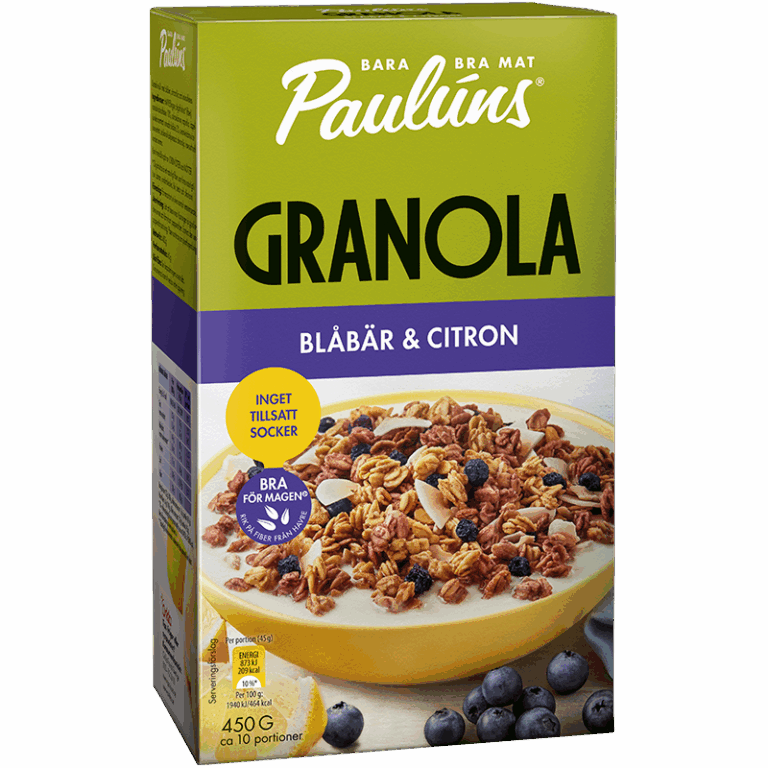 Granola Blåbär och Citron