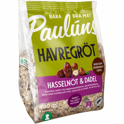 Paulúns Havregröt Hasselnöt & Dadel
