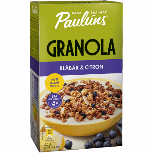 Granola Blåbär och Citron