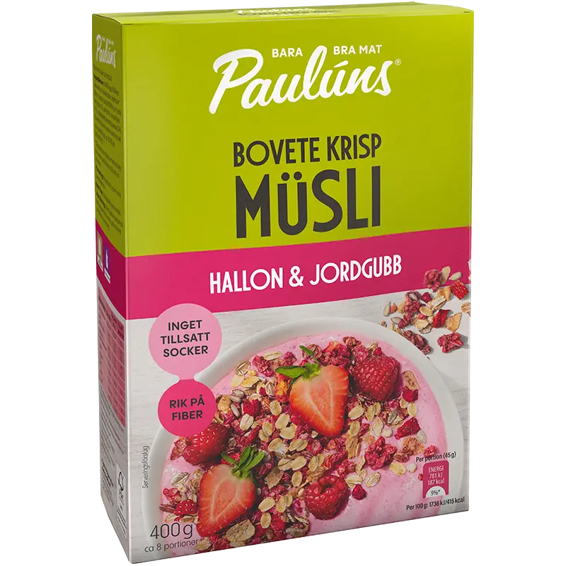 Hallon & Jordgubb Müsli